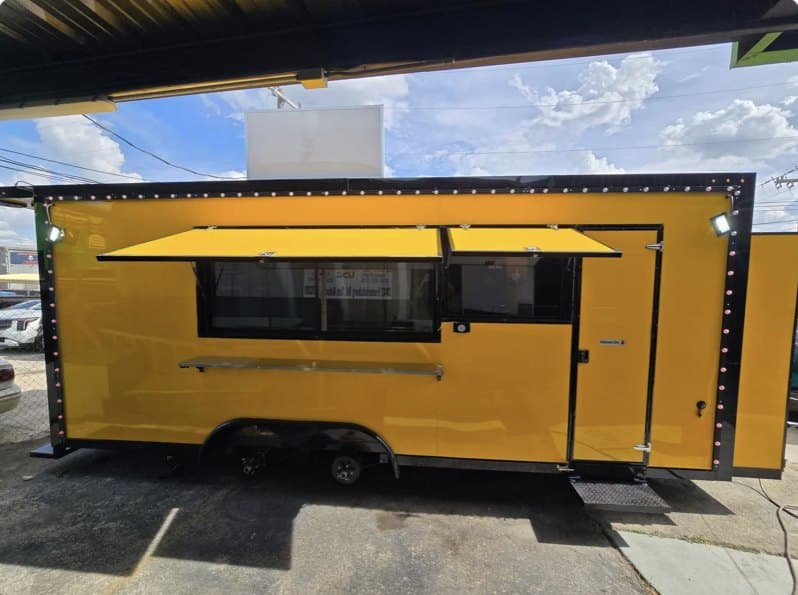 Bright Yellow Build — High-visibility trailer with professional finish