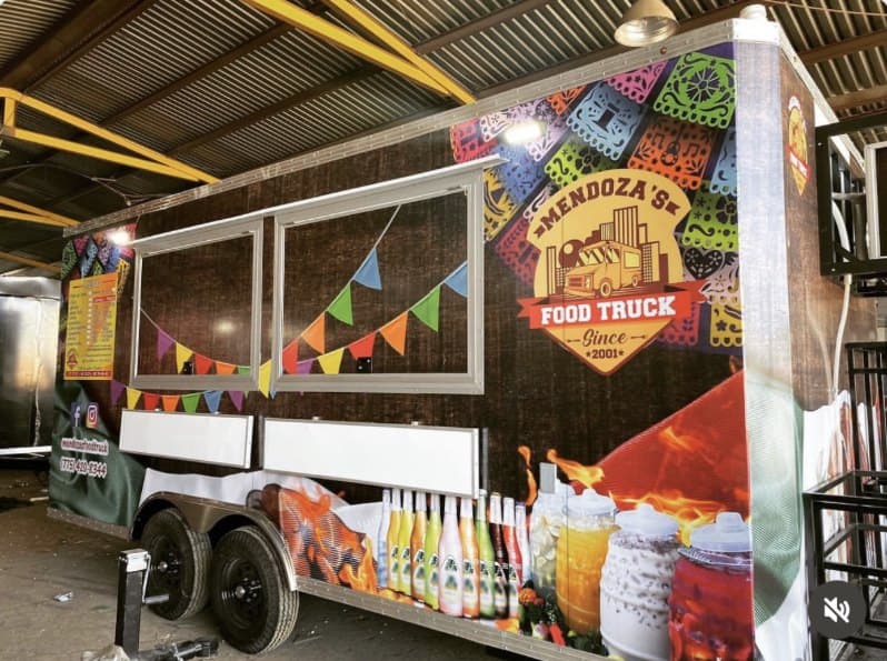 Mendoza's Food Truck — Colorful wrap with full equipment package